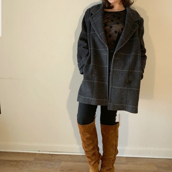 VINTAGE KAREN PETITES LONG COAT - Picture 3 of 4